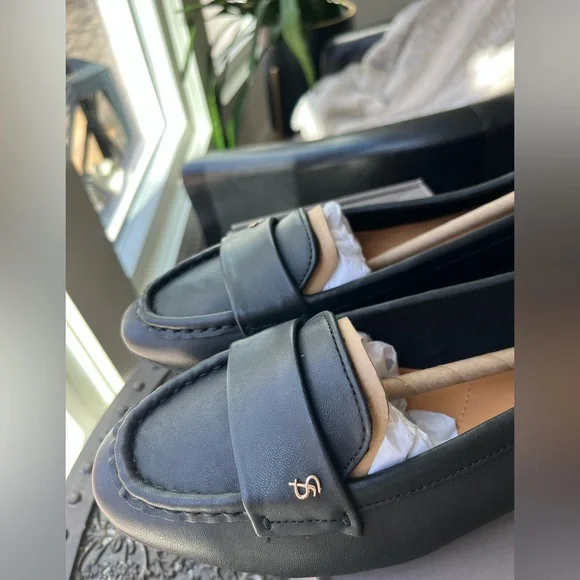 FRANCO SARTO FARIS LEATHER LOAFERS IN BLACK 7.5 - Picture 7 of 9